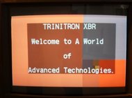 Заставка телевизора Sony Trinitron XBR