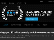 Скриншот страницы GoPro Awards