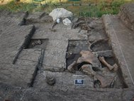 Раскопки на стоянке Маратуса-1
