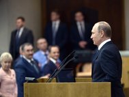 Владимир Путин выступает на пленарном заседании Госдумы 22 июня 2016 года