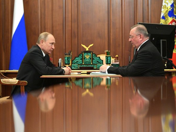 Владимир Путин и Николай Токарев