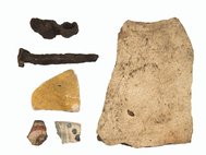 Найденные при раскопках форта предметы