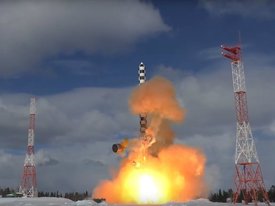 Минобороны РФ показало успешный пуск ракеты «Сармат»