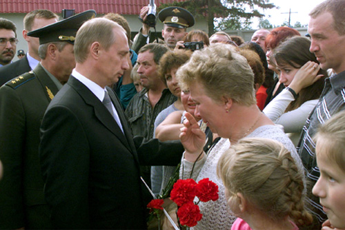 Путин в Пскове, август 2000
