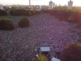 Оппозиционный предвыборный митинг в Минске 30 июля 2020 года