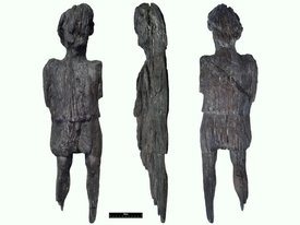 На строительстве железной дороги в Великобритании найдена редкая деревянная скульптура римских времен
